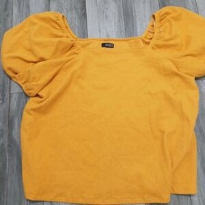 *** A.N.A. Golden Zinnia Puff Sleeve Off Shoulder Blouse  NWT size 0X